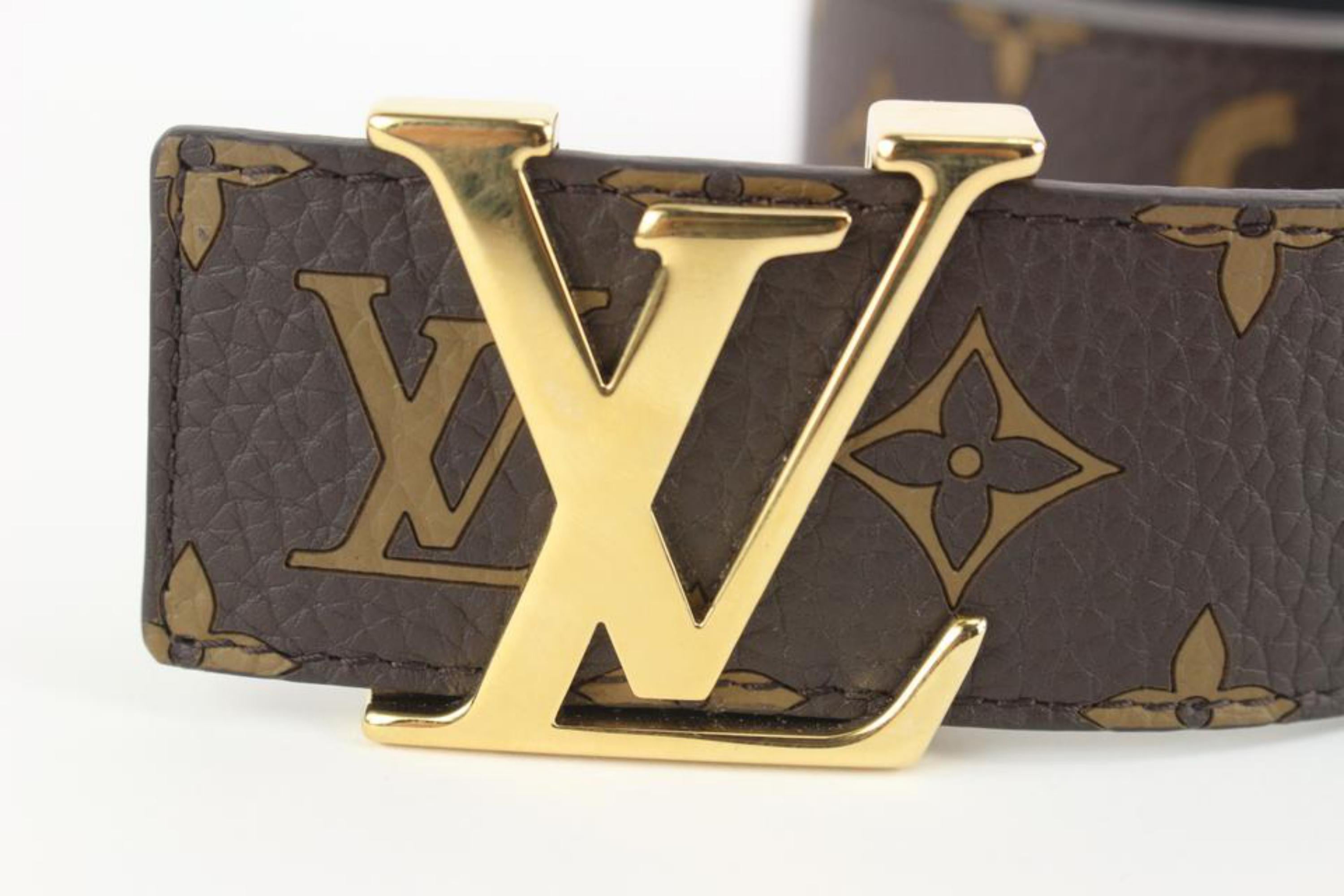 Louis Vuitton x Supreme LV x Supreme 110/44 Brown Monogram LV Initials 128lv53 For Sale 1