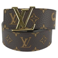 Louis Vuitton x Supreme LV x Supreme 110/44 Brown Monogram LV Initials 128lv53