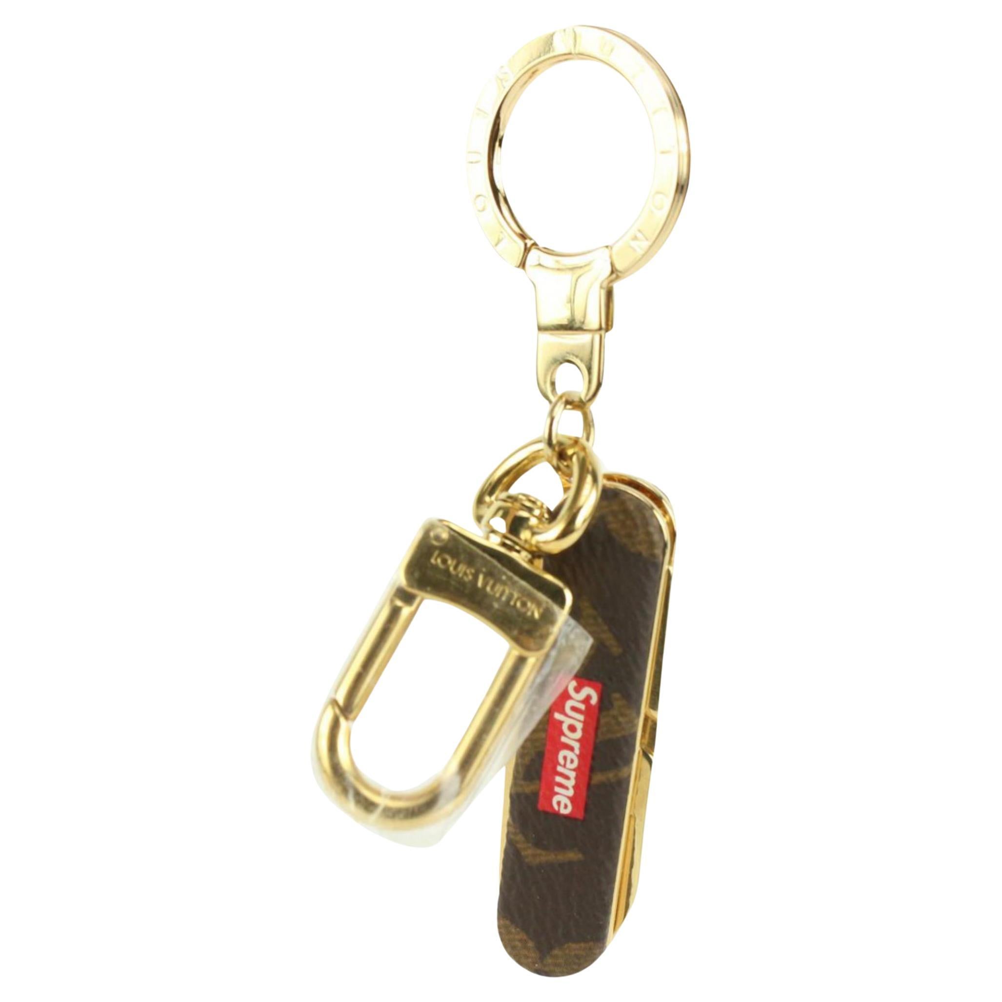 Louis Vuitton Supreme Box Logo Keychain Bag Charm