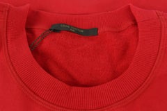 Louis Vuitton x Supreme LV x Supreme pour hommes 5L XXXXL rouge monogramme arc Logo Crewnec