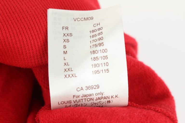 Louis Vuitton x Supreme LV x Supreme Men's XL Red Monogram Arc Logo  Crewneck Swe