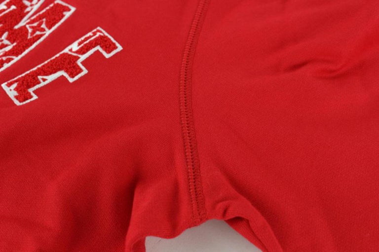 Louis Vuitton x Supreme LV x Supreme New Men's Large Red Monogram Arc Logo  Sweat For Sale at 1stDibs