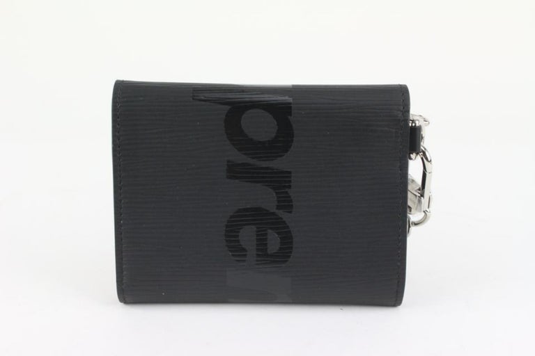 Louis Vuitton X Supreme Zippy Wallet. M67723. Black Epi Leather. LV