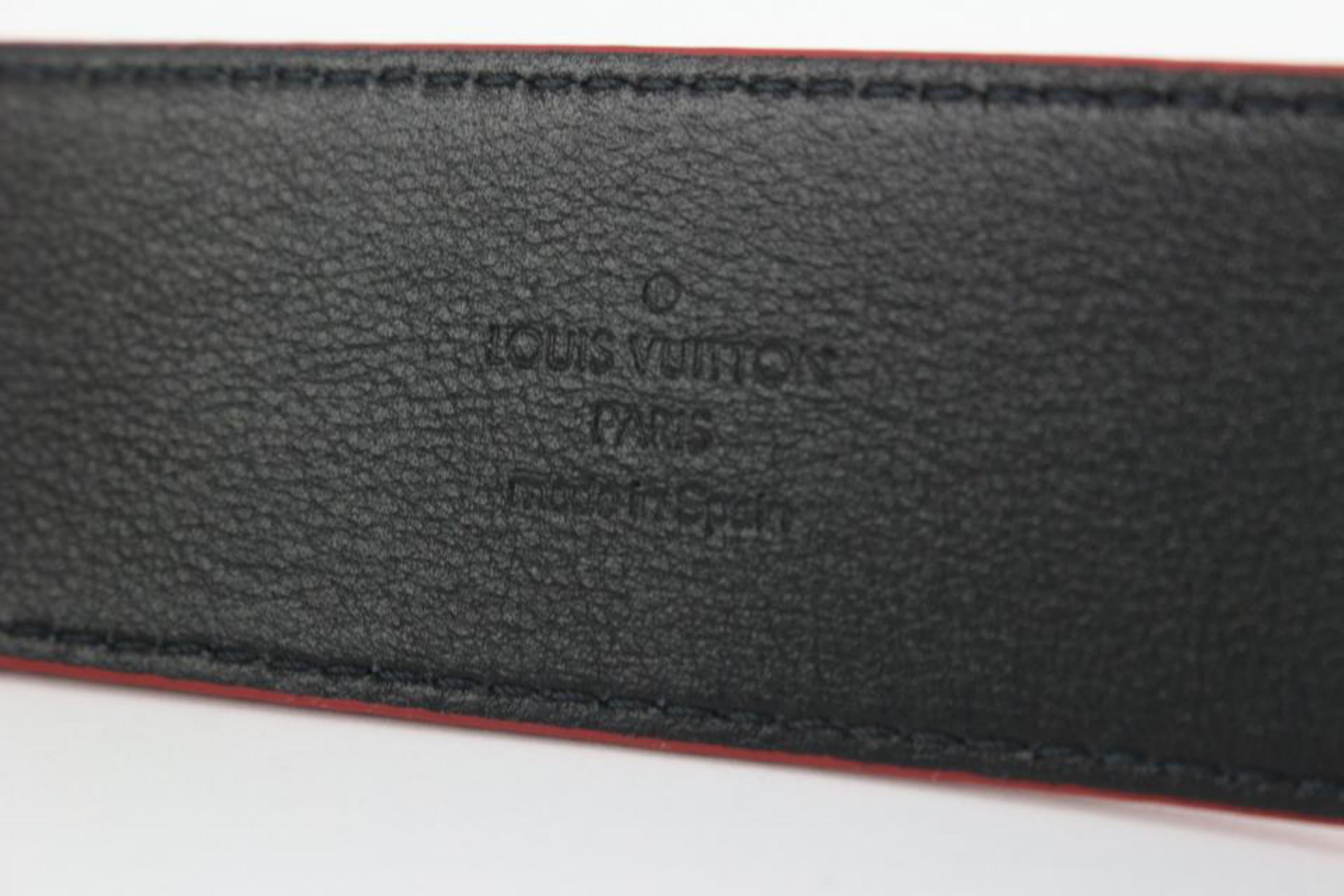 Louis Vuitton x Supreme LV x Supreme New Ultra Rare Red 100/40 Monogram Initiale For Sale 5