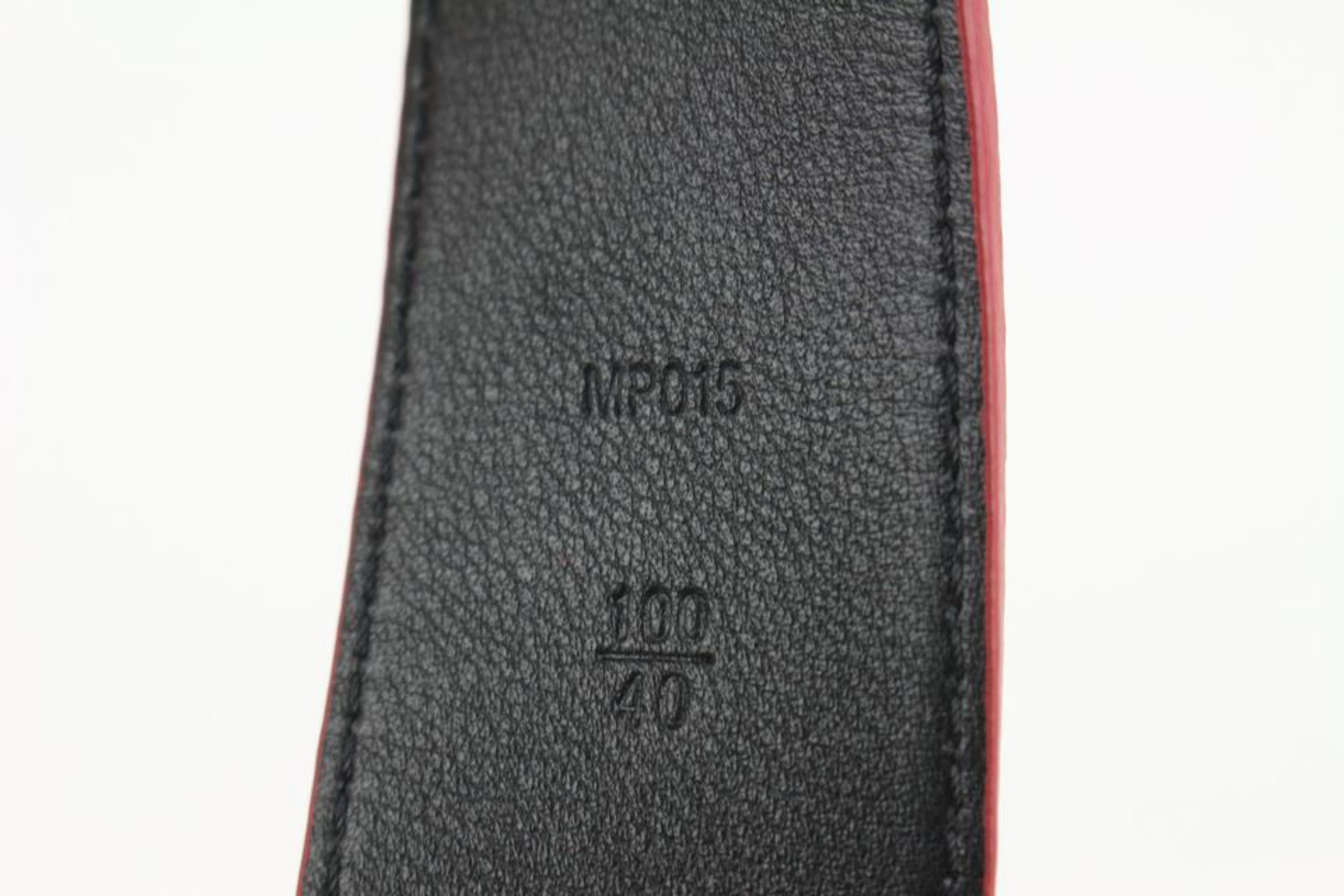 Louis Vuitton x Supreme LV x Supreme New Ultra Rare Red 100/40 Monogram Initiale For Sale 7