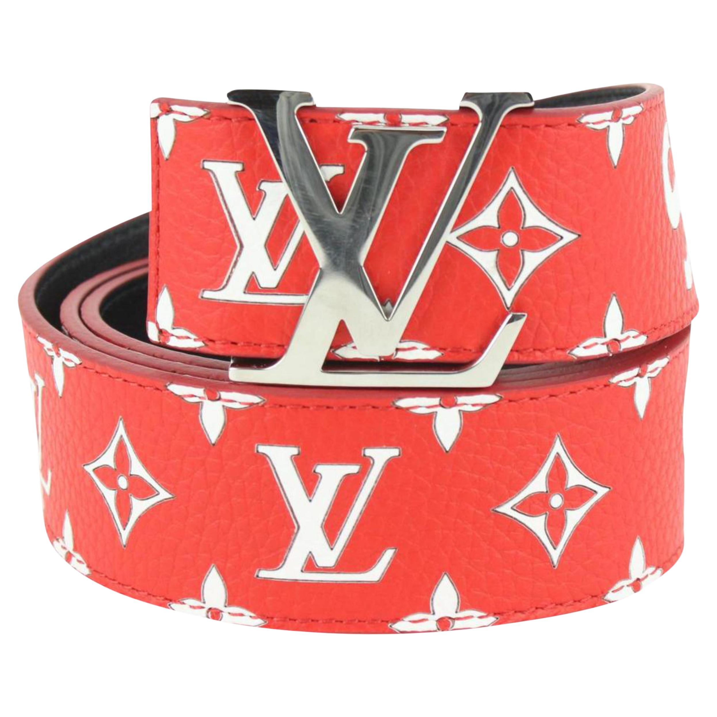Louis Vuitton x Supreme LV x Supreme New Ultra Rare Red 110/44 Monogramm Initiale