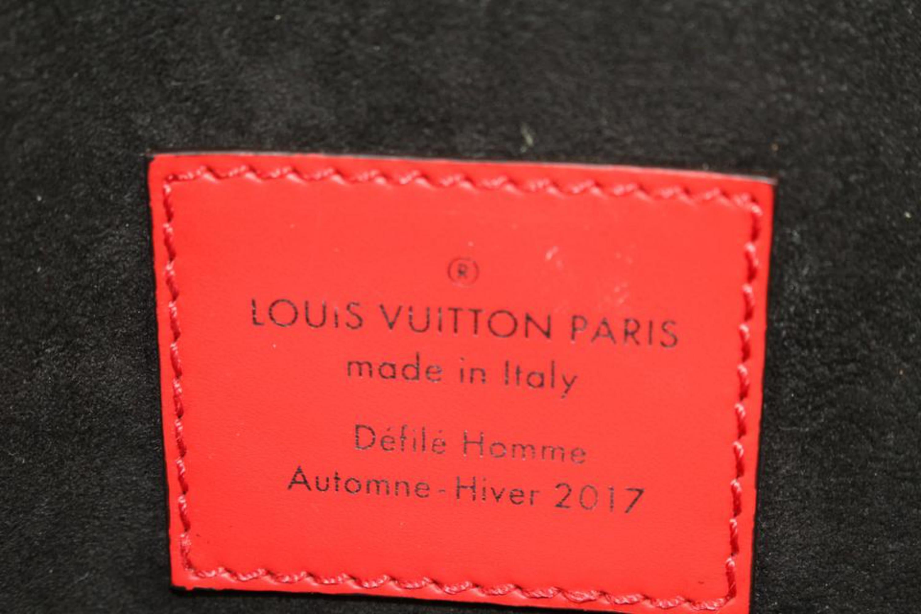 Louis Vuitton x Supreme LV X Supreme - Sac à main rouge épi 3lk310s en vente 4
