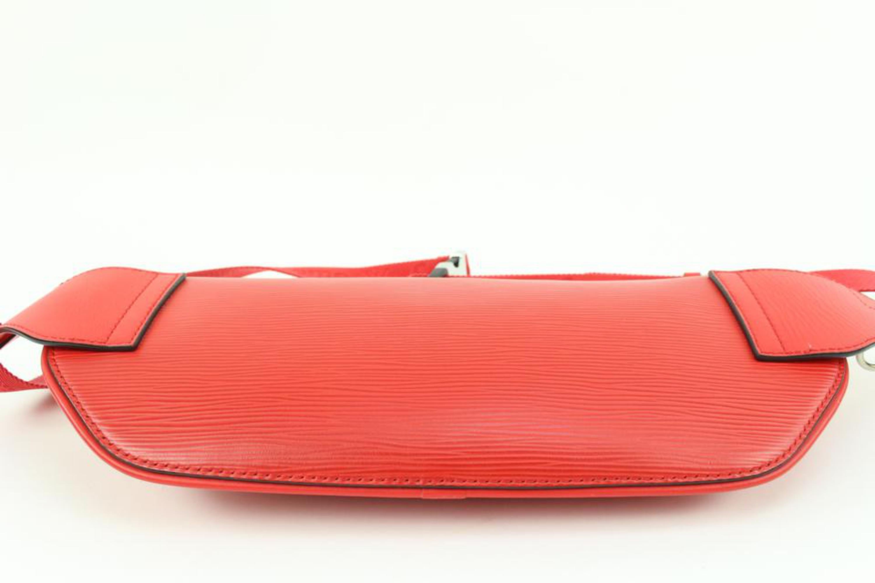 Women's Louis Vuitton x Supreme LV X Supreme Red Epi Bumbag 3lk310s For Sale