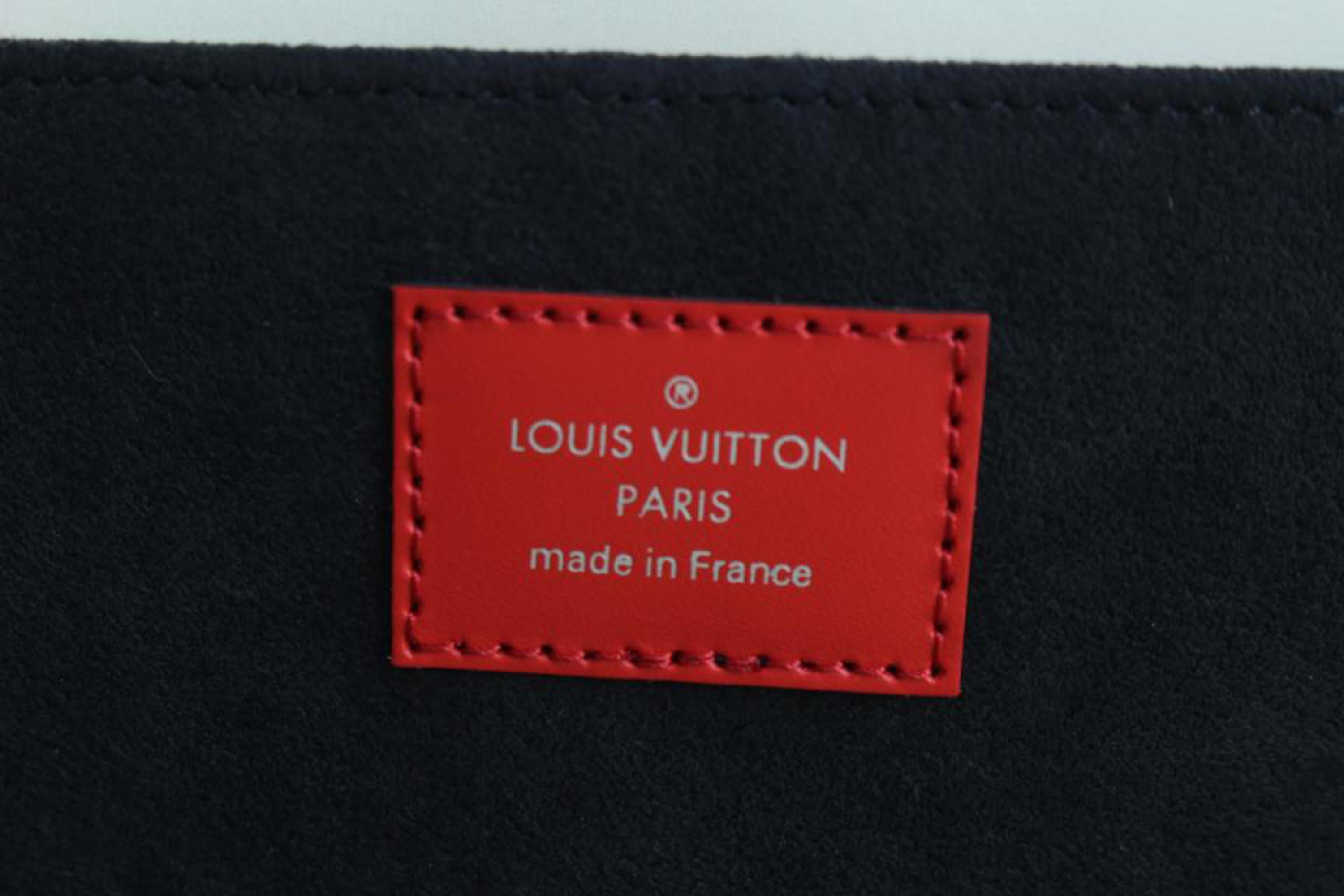 Louis Vuitton x Supreme LVx Supreme Red Epi Leather Pochette Jour GM Portfolio C For Sale 6