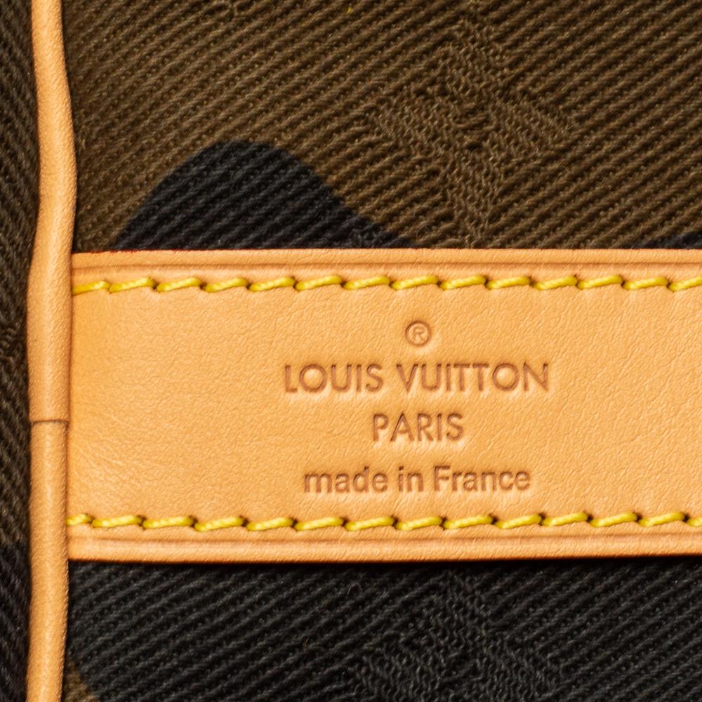 Louis Vuitton x Supreme Monogram Camouflage Keepall Bandouliere 45 Bag 1