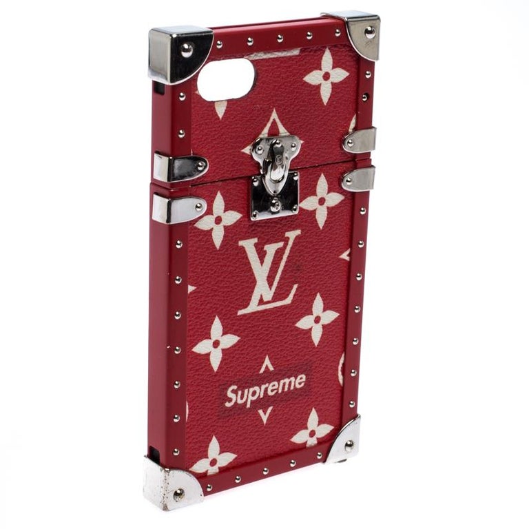 Louis Vuitton x Supreme Epi Leather iPhone 7 Plus Folio Case - Red