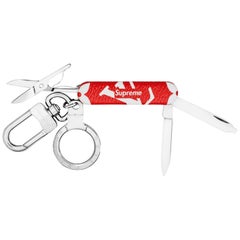 Louis Vuitton X Supreme Pocket Knife Key Chain 