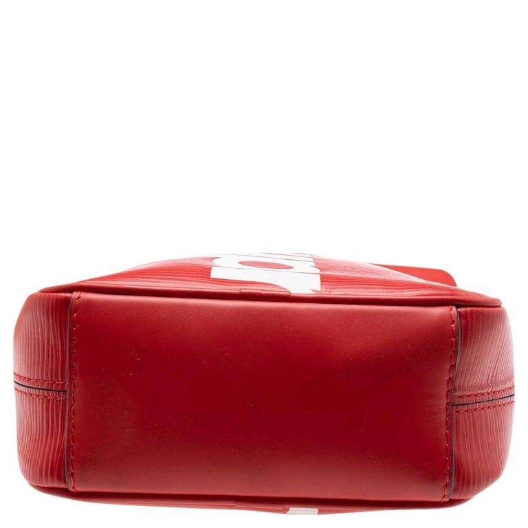 Supreme Red Leather Bags for Men for sale