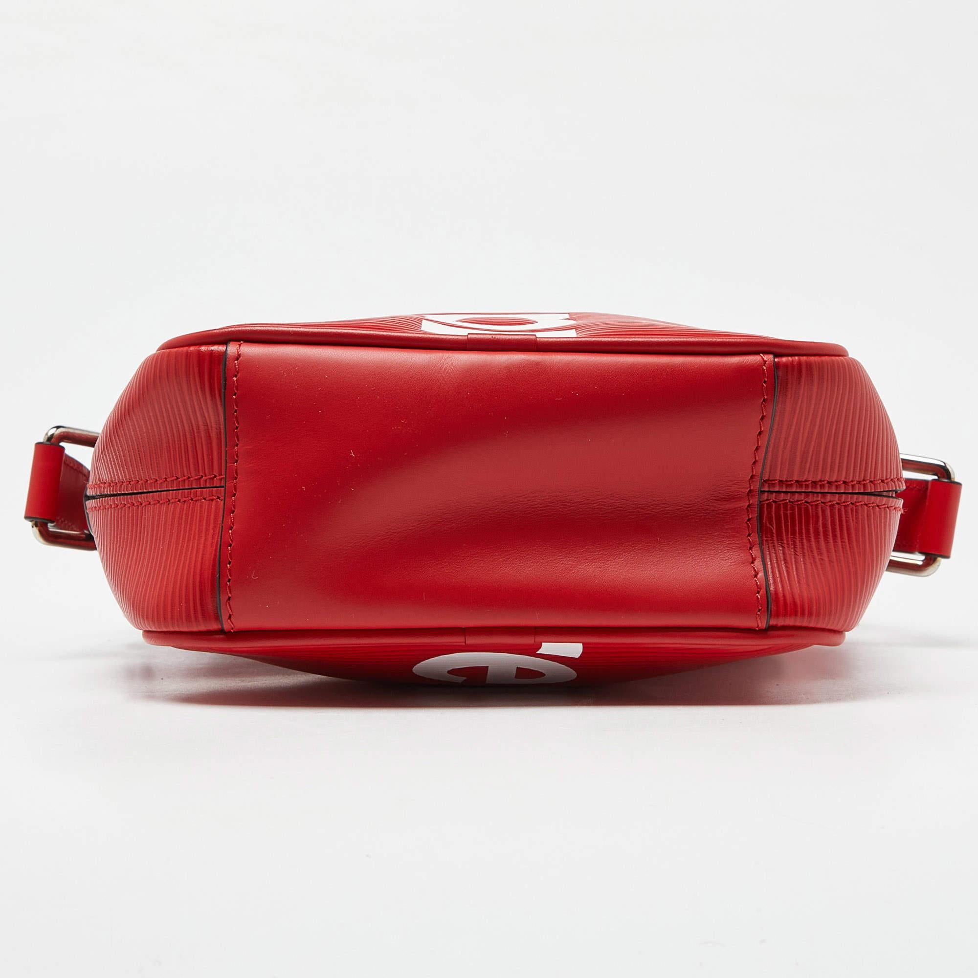Louis Vuitton x Supreme Red Epi Leather Danube PM Bag 3