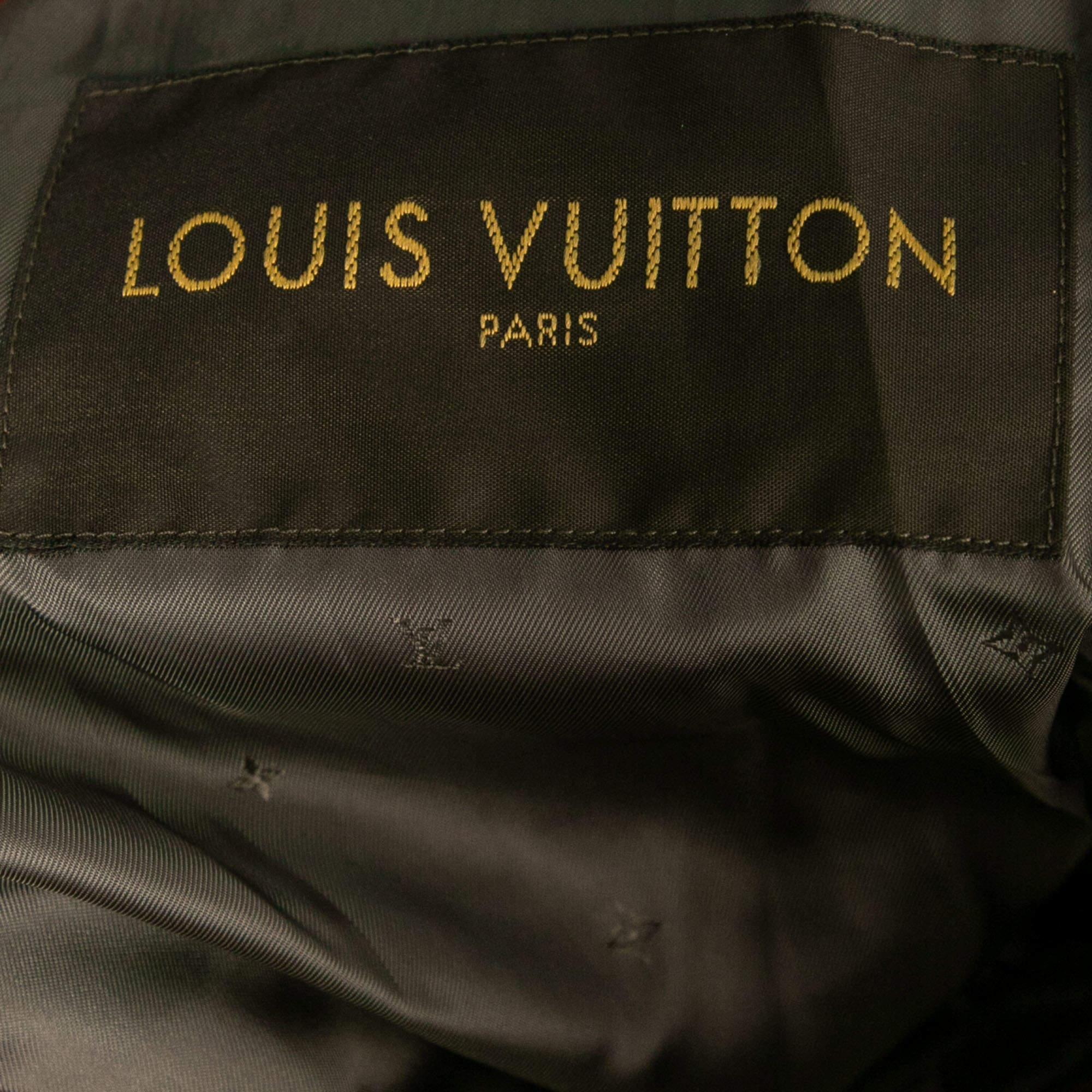 Louis Vuitton X Supreme Red Monogrammed Leather Bomber Jacket M In New Condition In Dubai, Al Qouz 2