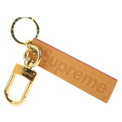 Louis Vuitton x Supreme Ultra Rare Supreme Box Logo Keychain Bag Charm 189lvs28