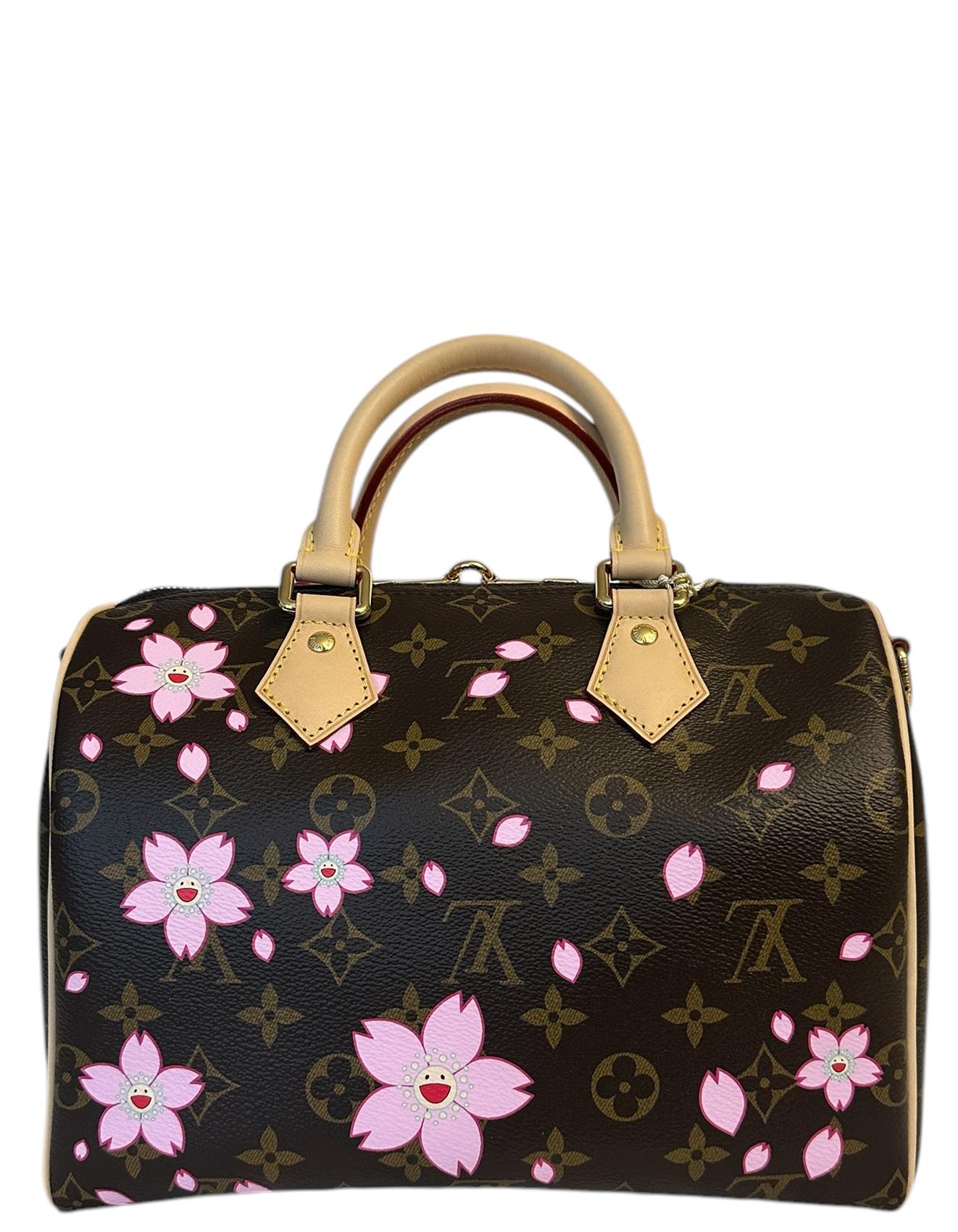 Women's NEW Louis Vuitton x Takashi LV X TM Murakami Cherry Blossom Speedy Bandoulière