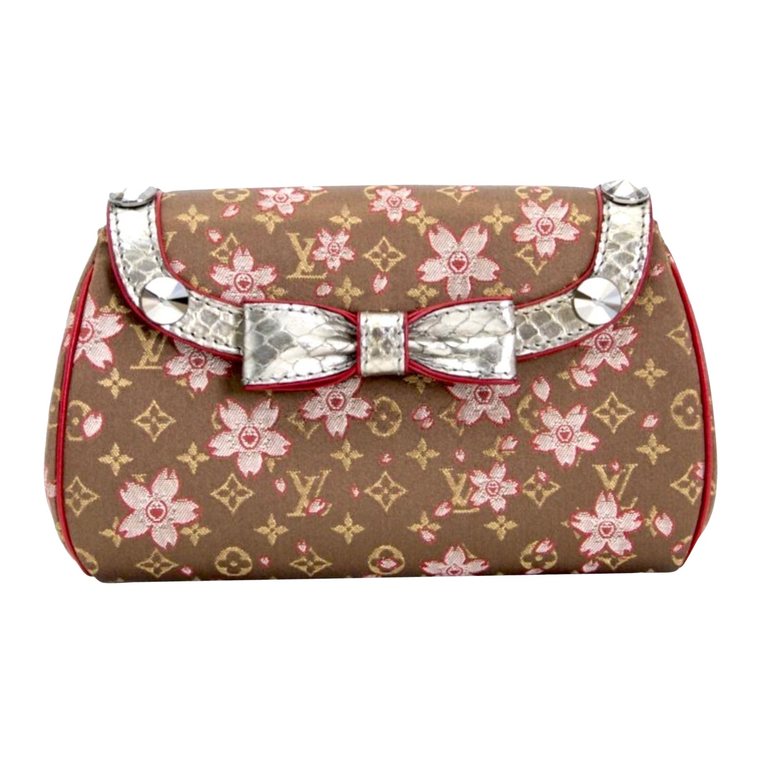 LOUIS VUITTON X Takashi Murakami 2003 Exotic Cherry Blossom LV Logo Hand Bag