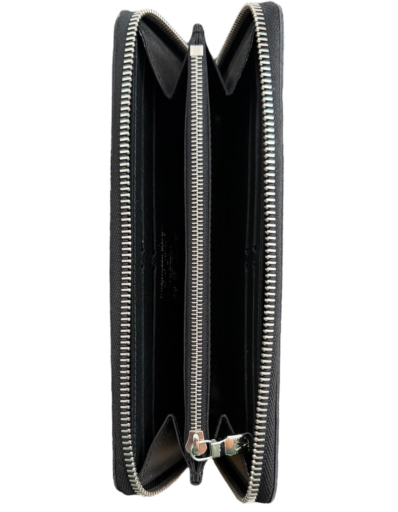 Louis Vuitton x Takashi Murakami 2025 Schwarz Multicolor Monogram Clemence Geldbörse im Angebot 2