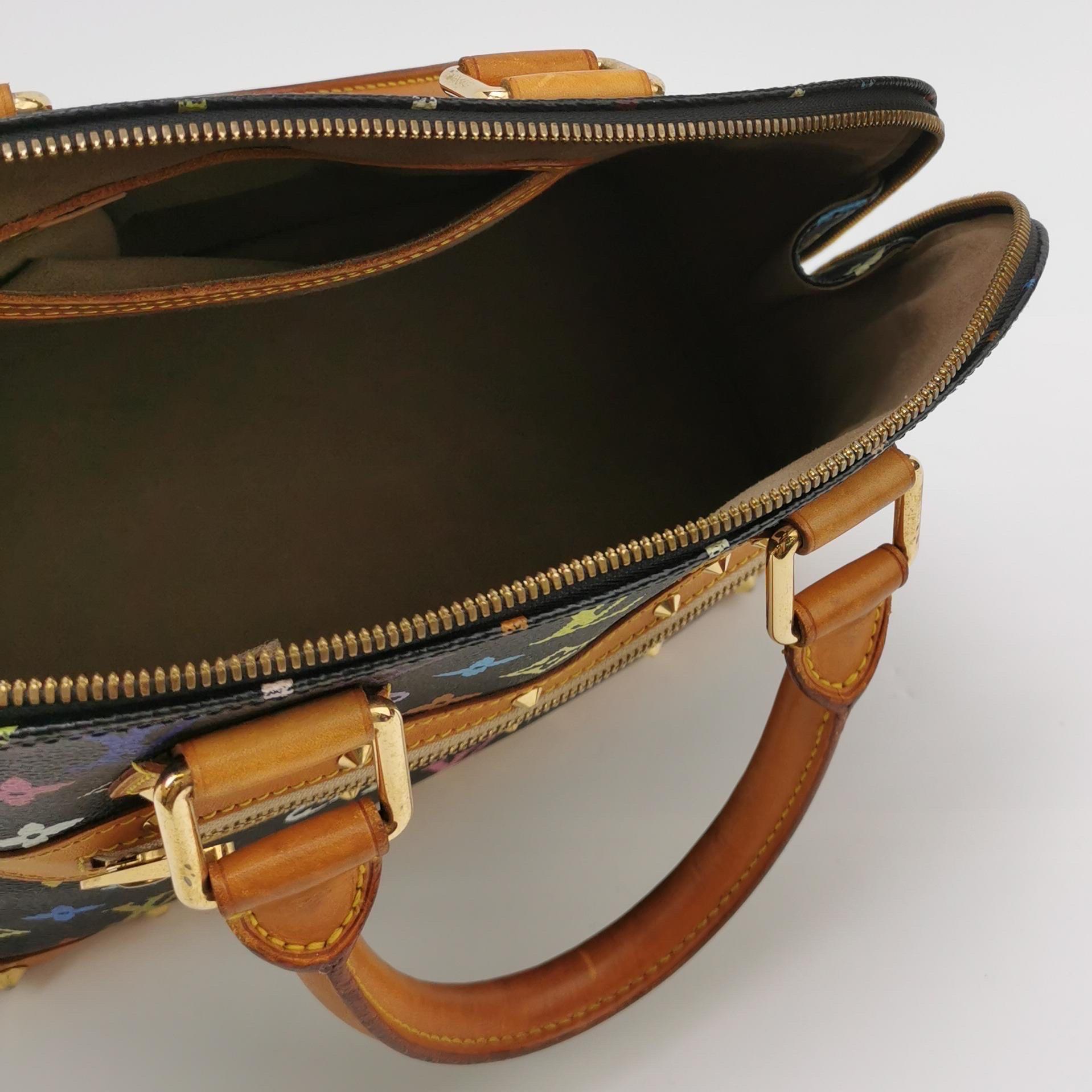 Louis Vuitton x Takashi Murakami Alma Pequeño Negro Multicolor en venta 2