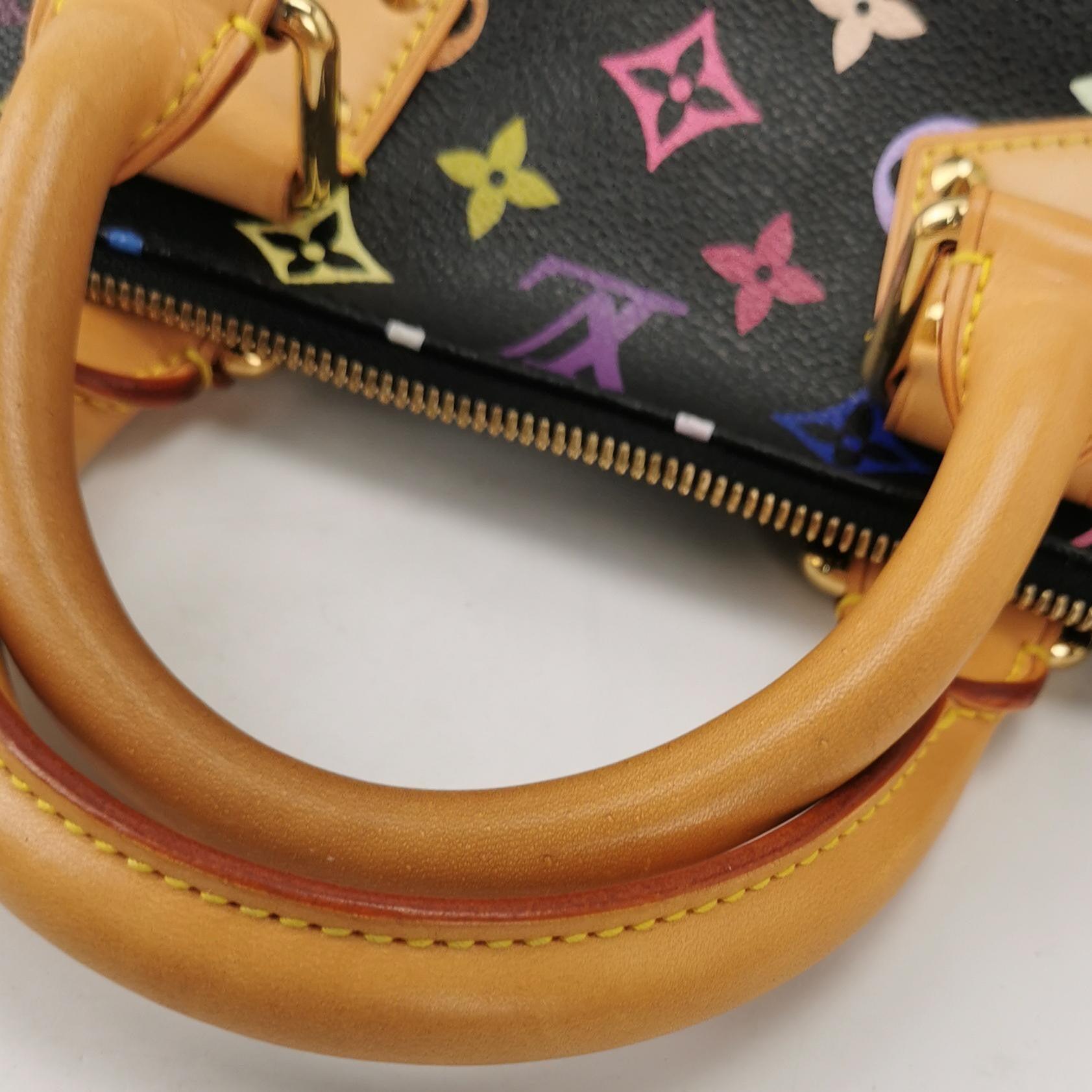 Louis Vuitton x Takashi Murakami Alma Small Black Multicolor For Sale 5