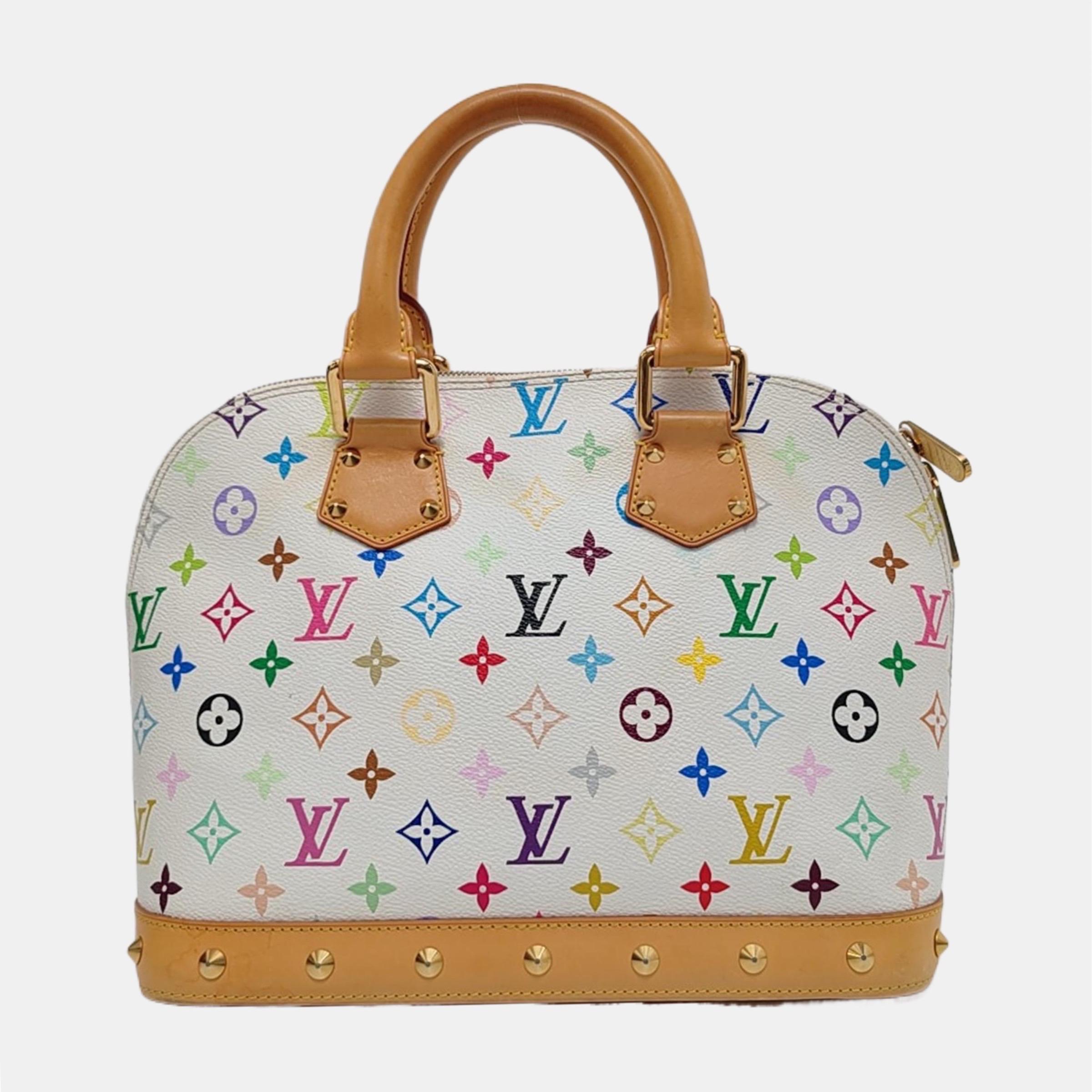 Women's Louis Vuitton x Takashi Murakami Alma Small White Multicolor For Sale