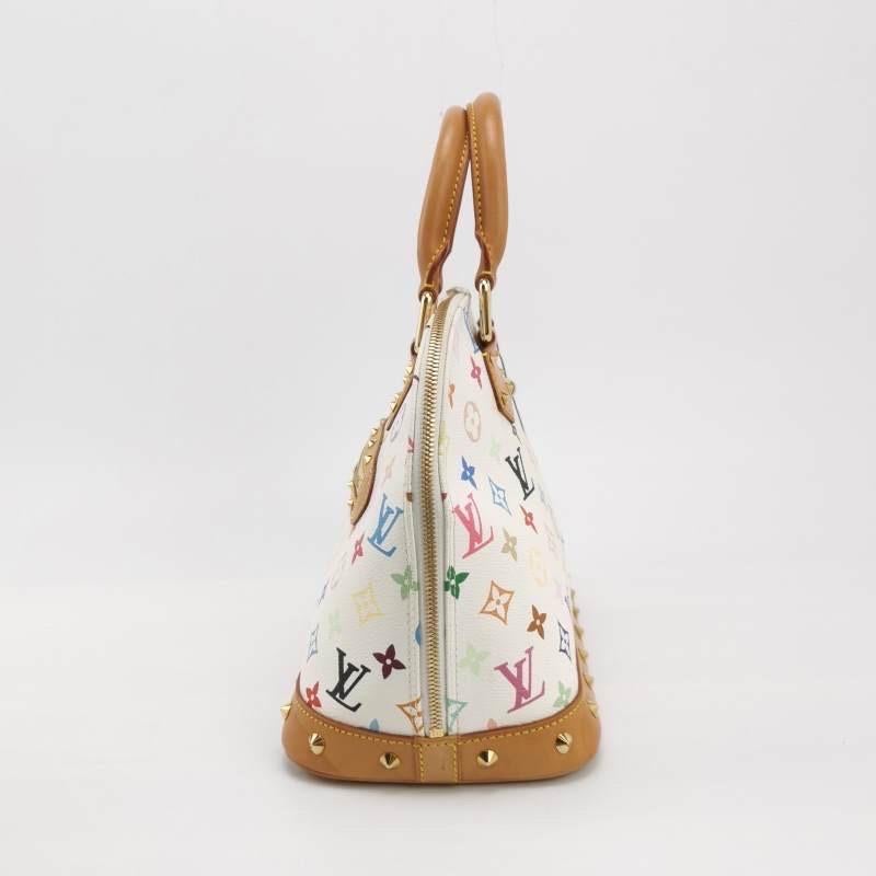 Louis Vuitton x Takashi Murakami Alma Small White Multicolor 3