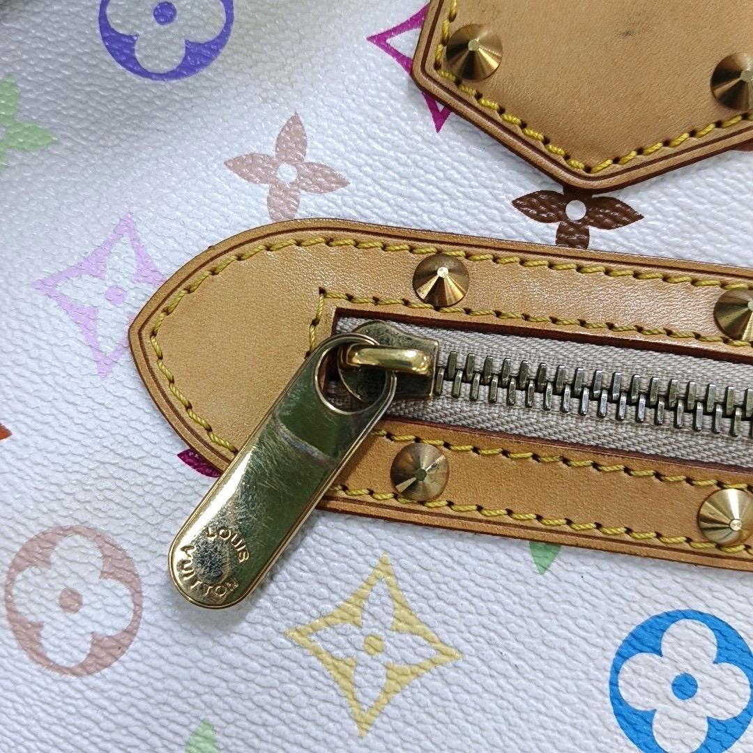 Louis Vuitton x Takashi Murakami Alma Small White Multicolor For Sale 3