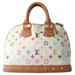 Louis Vuitton x Takashi Murakami Alma Small White Multicolor