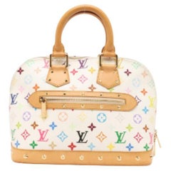 Louis Vuitton x Takashi Murakami Alma Small White Multicolor