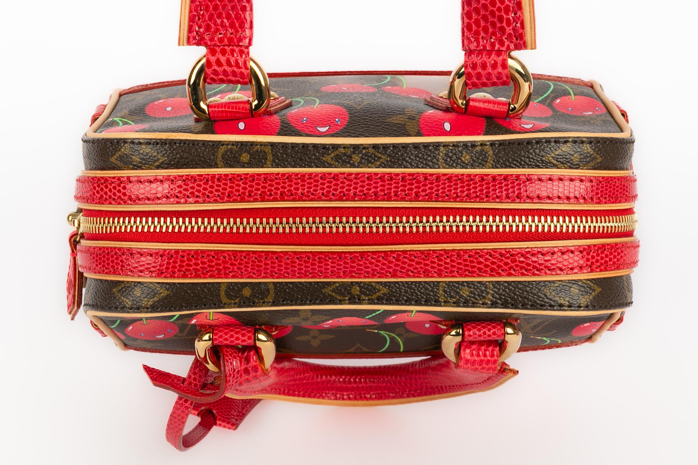 Borsa Louis Vuitton x Takashi Murakami Neo Deauville Cherries 2005 in edizione limitata in vendita 2