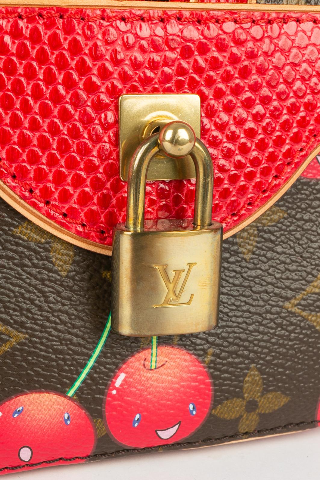 Borsa Louis Vuitton x Takashi Murakami Neo Deauville Cherries 2005 in edizione limitata in vendita 3