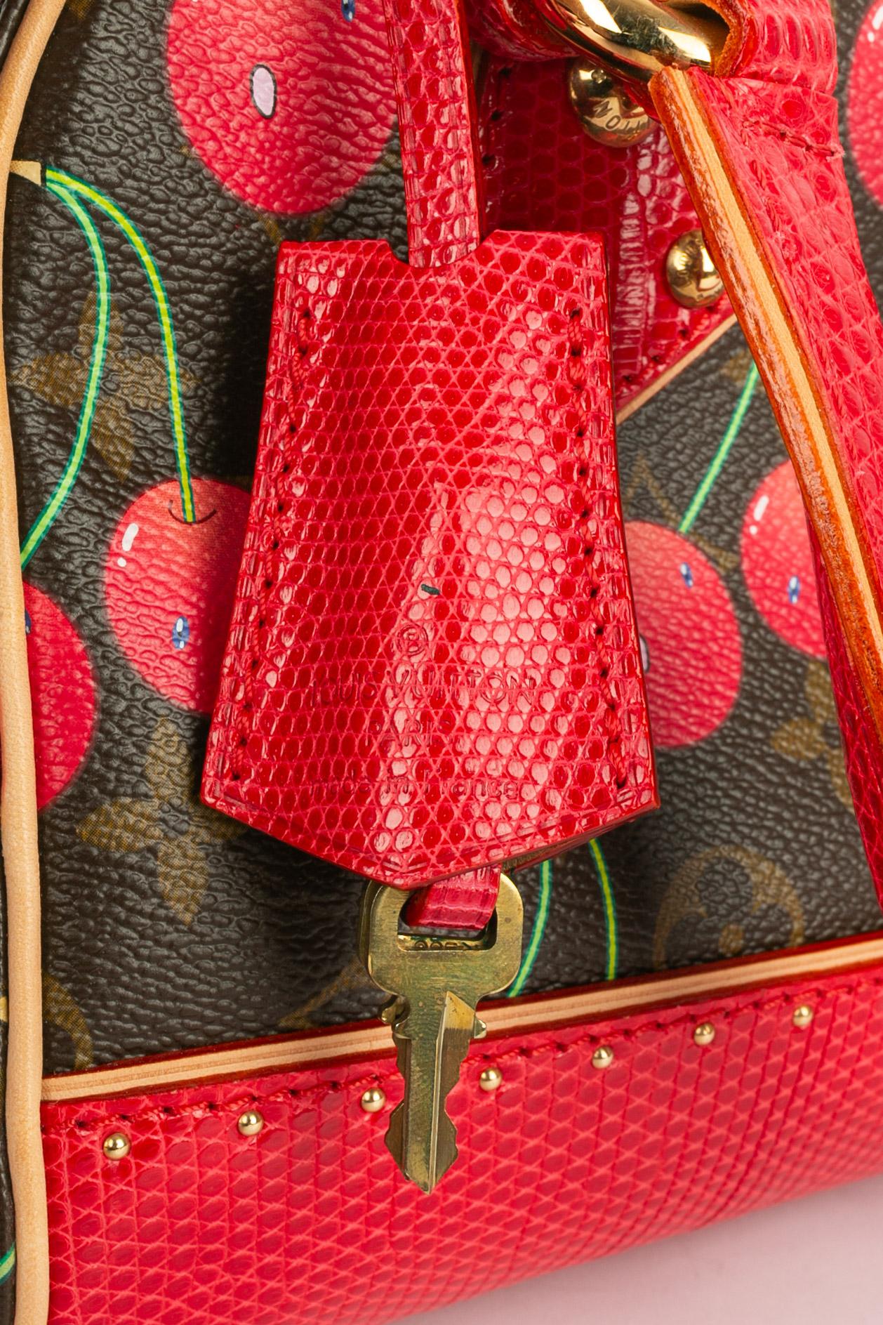 Borsa Louis Vuitton x Takashi Murakami Neo Deauville Cherries 2005 in edizione limitata in vendita 4
