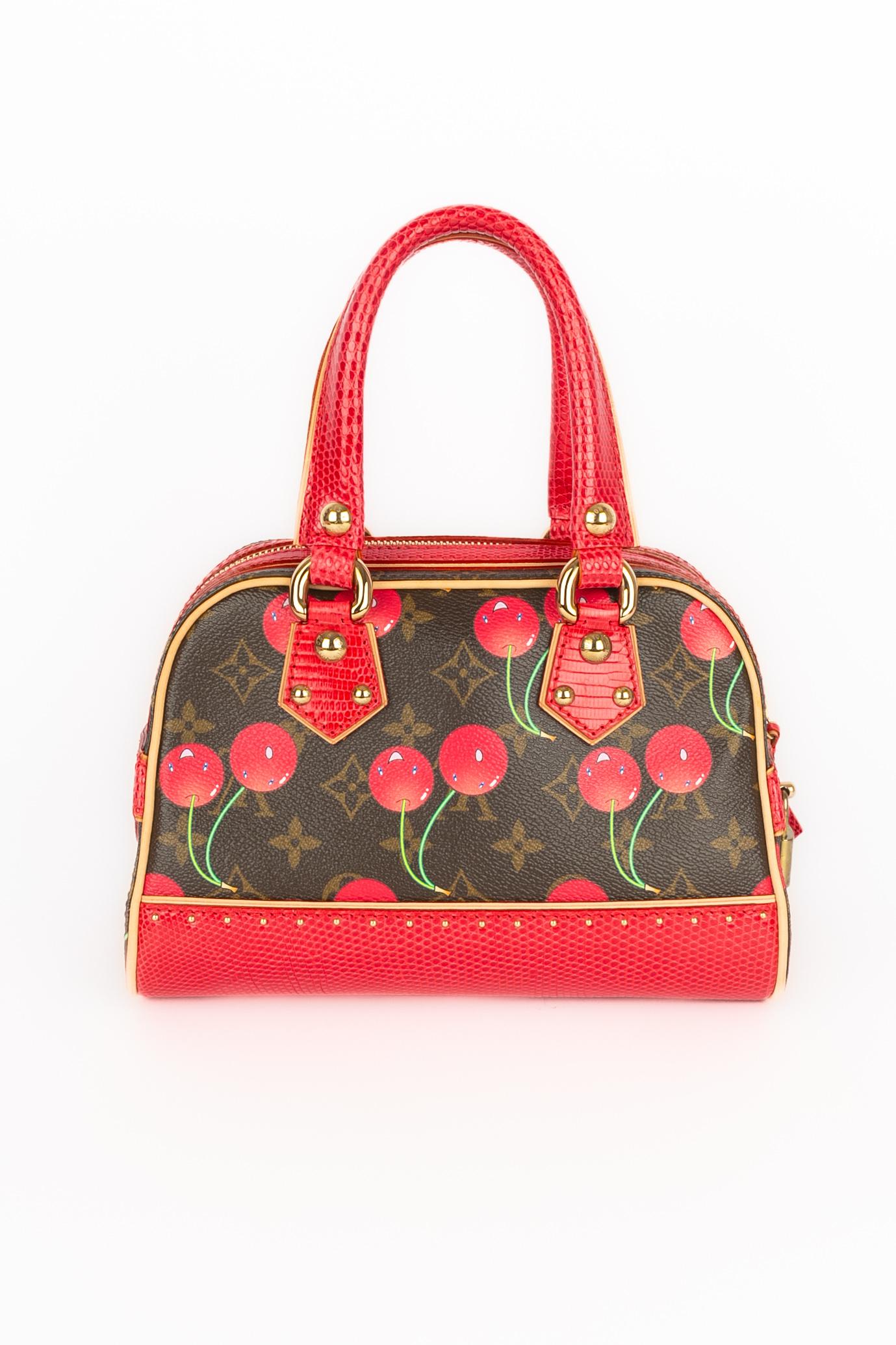 Borsa Louis Vuitton x Takashi Murakami Neo Deauville Cherries 2005 in edizione limitata