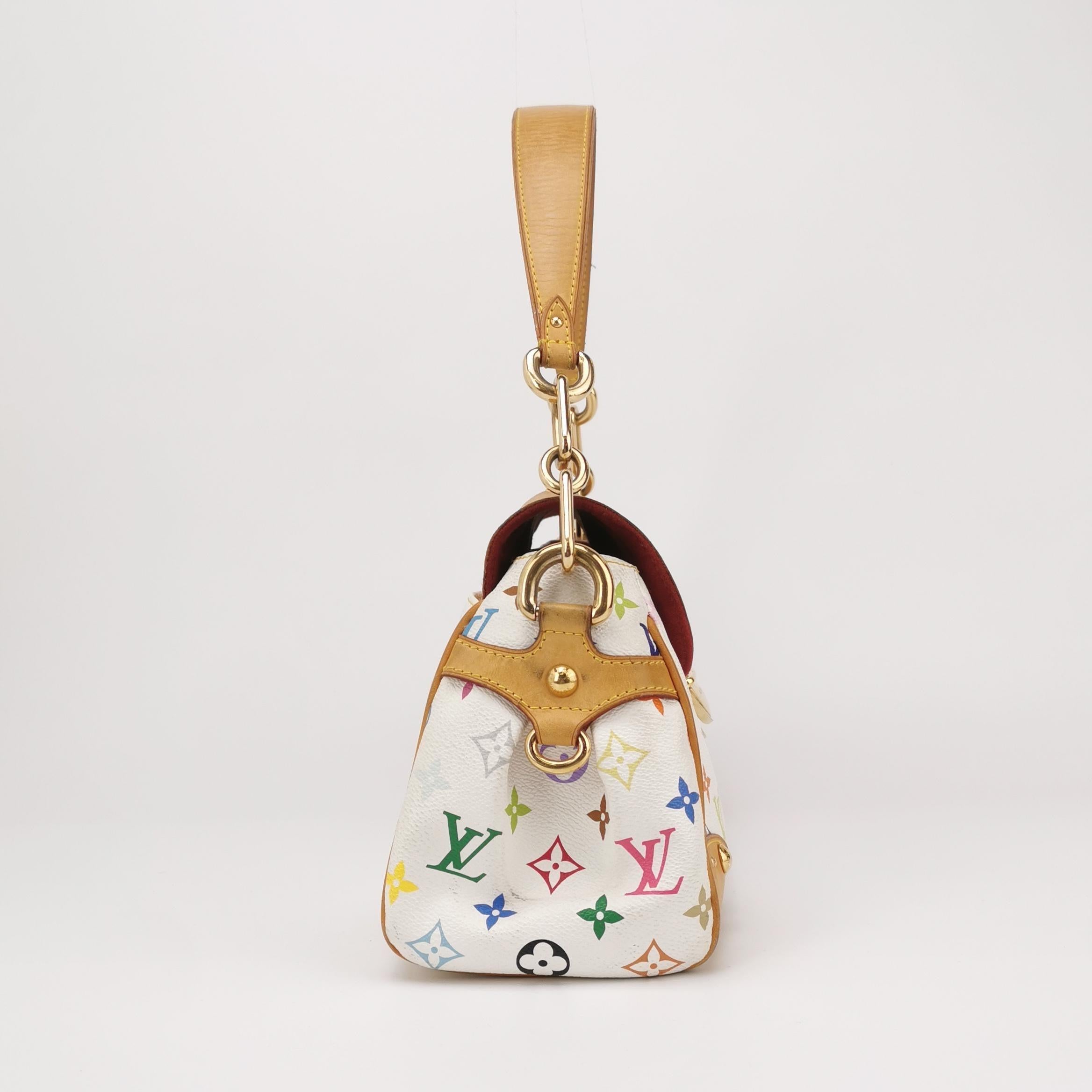 Louis Vuitton x Takashi Murakami Beverly Medium Shoulder Bag
 These are professional photos of the actual bag .
 Design by the French fashion house, Louis Vuitton in collaboration with Takashi Murakami.
 Condition: VERY GOOD
 This authentic