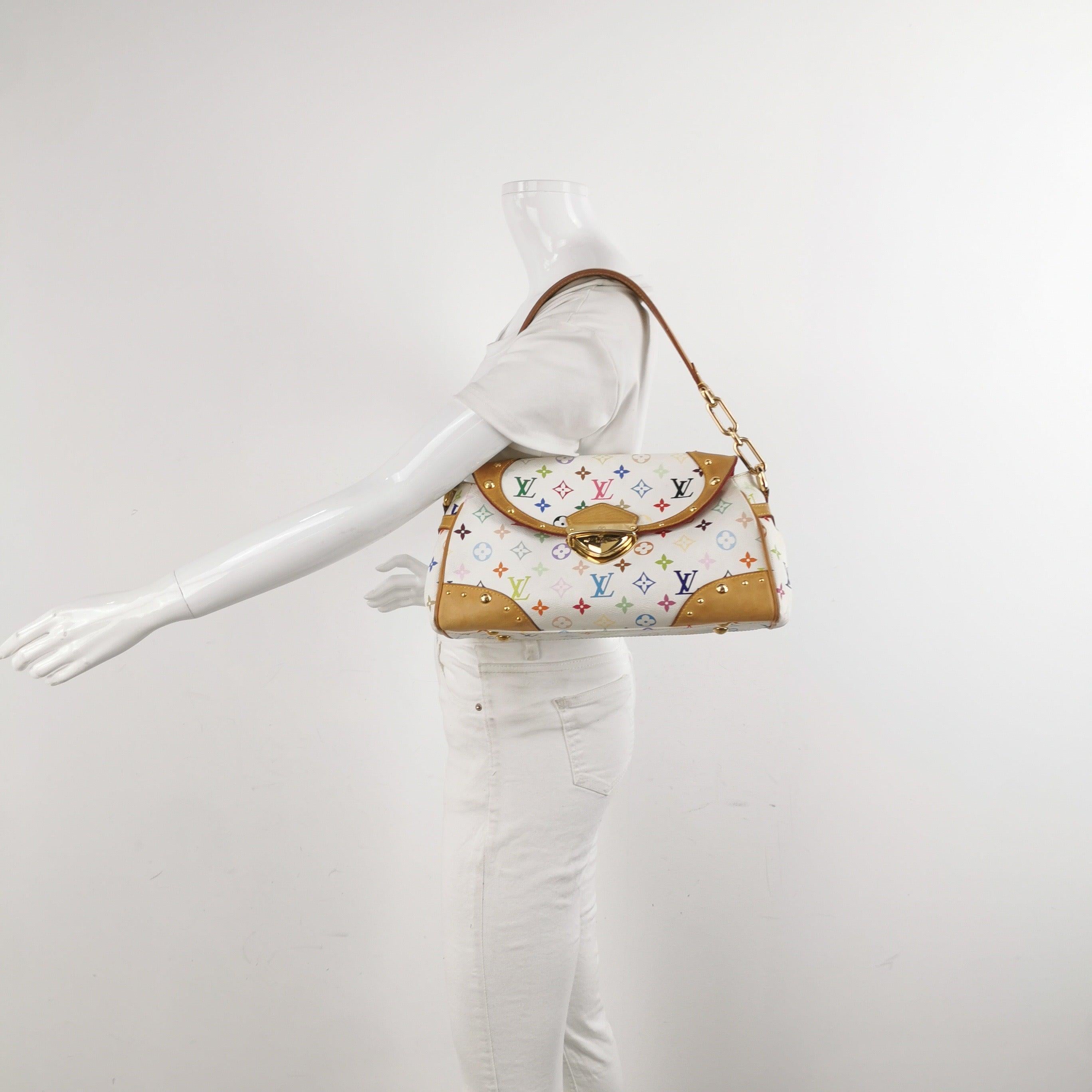 Louis Vuitton x Takashi Murakami Beverly Medium Shoulder Bag In Good Condition In AUBERVILLIERS, FR