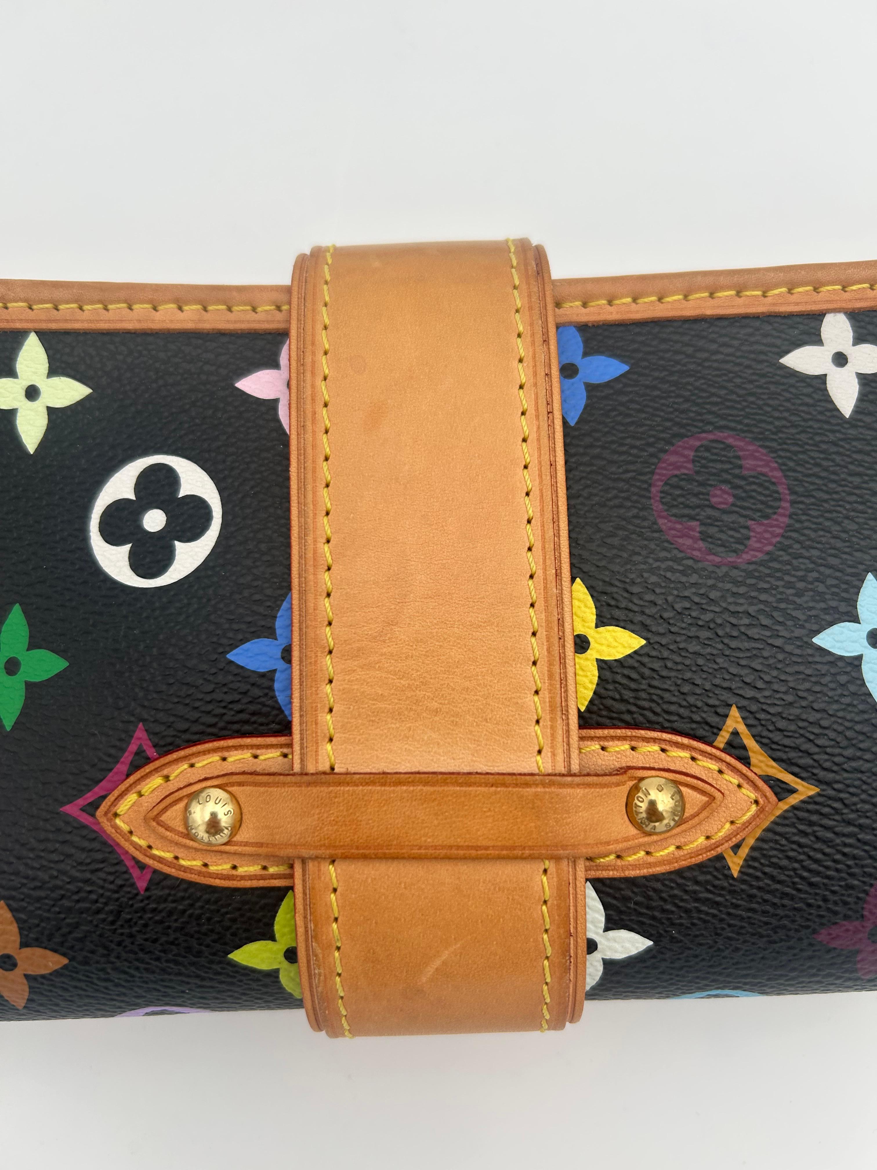 Louis Vuitton x Takashi Murakami Schwarze Shirley Umhängetasche im Angebot 1
