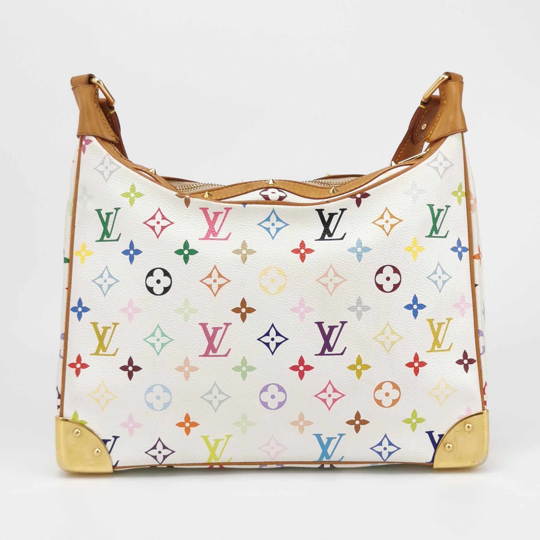 Women's Louis Vuitton x Takashi Murakami Boulogne Medium Hobo Shoulder Bag