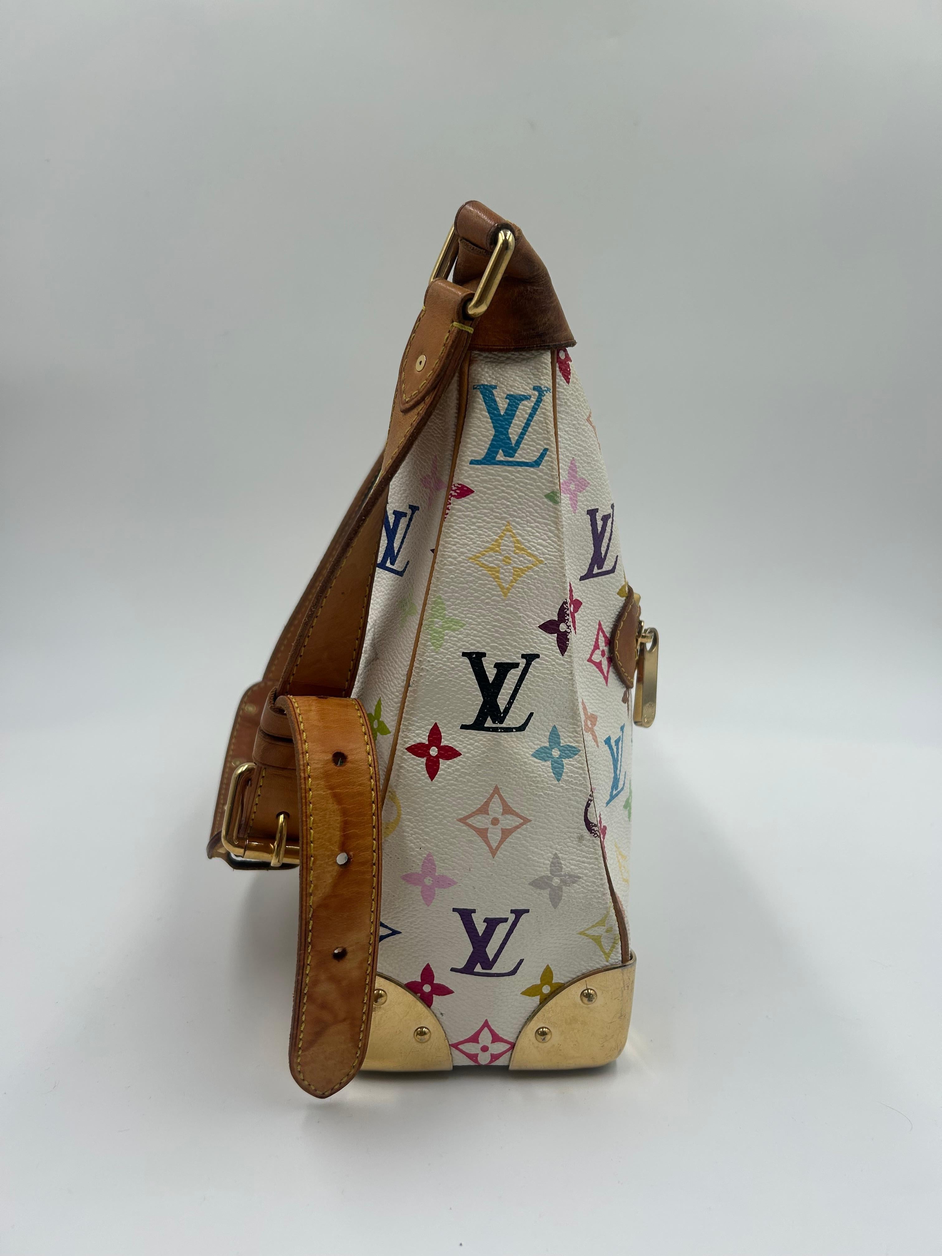 Grigio Louis Vuitton x  Borsa a tracolla Takashi Murakami Boulogne in vendita