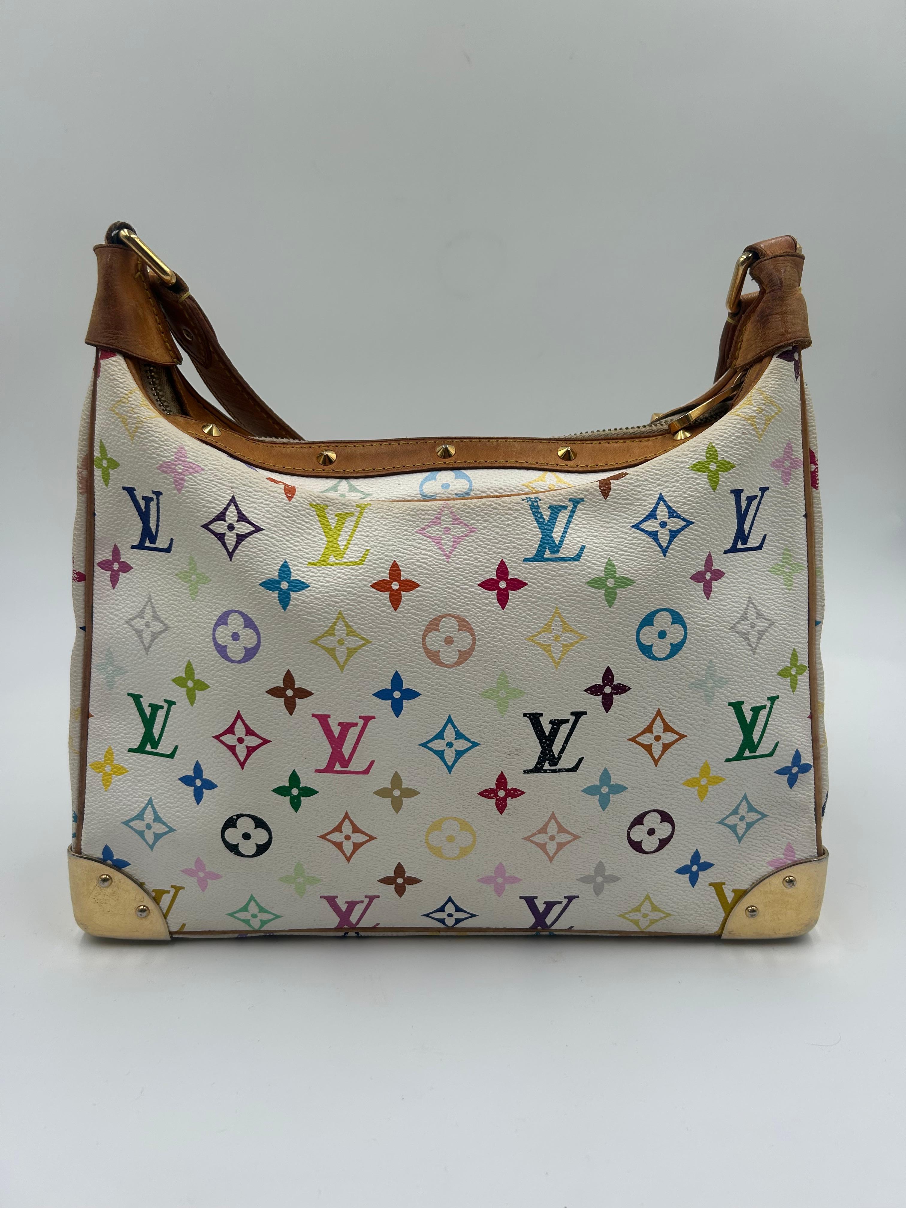 Louis Vuitton x  Borsa a tracolla Takashi Murakami Boulogne In condizioni discrete in vendita a Palm Beach, FL