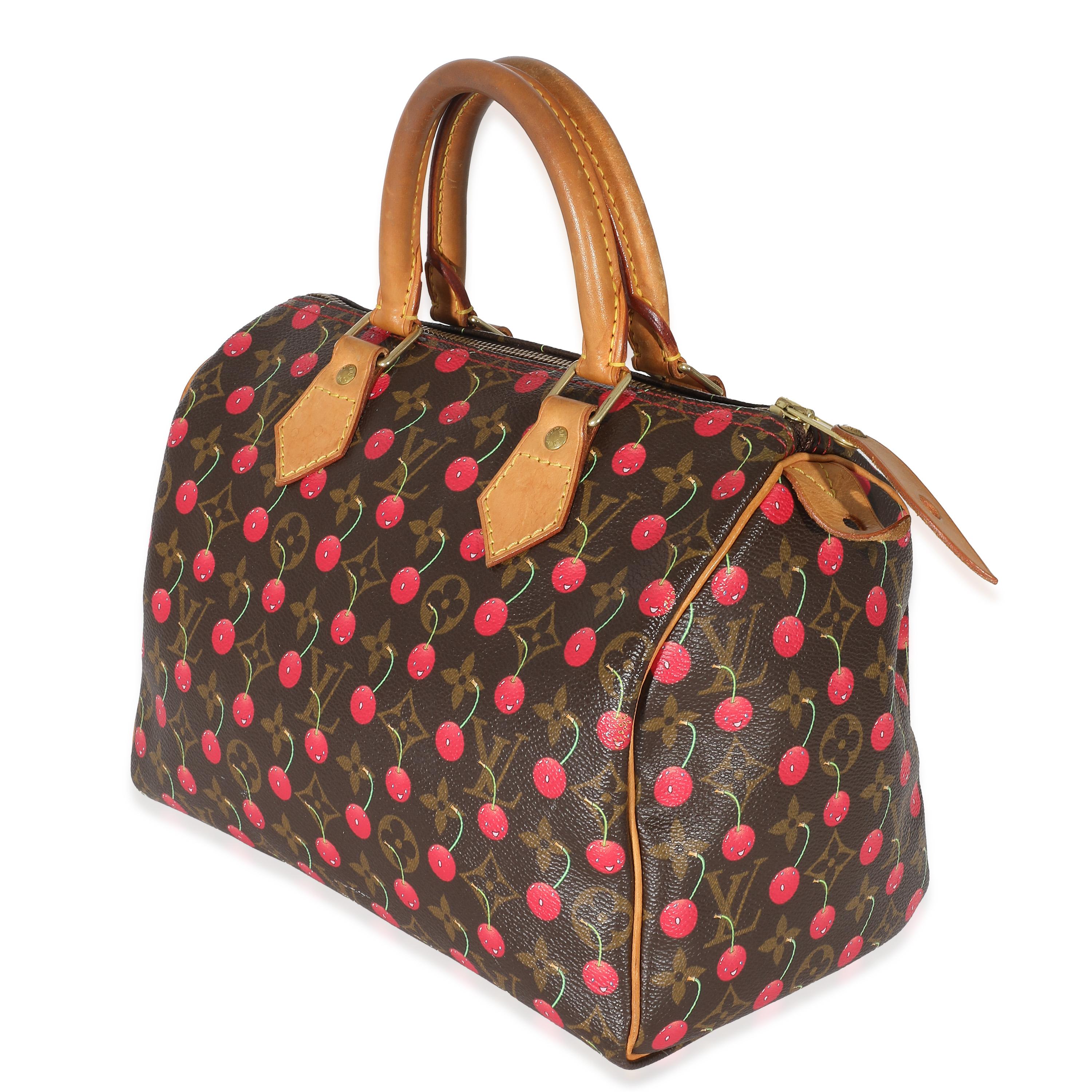 Louis Vuitton x Takashi Murakami Cerises Monogram Canvas Speedy 25 In Excellent Condition For Sale In New York, NY