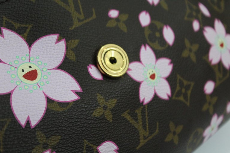 Louis Vuitton Cherry Blossom retro bag x Takashi Murakami Brown Cloth  ref.110009 - Joli Closet
