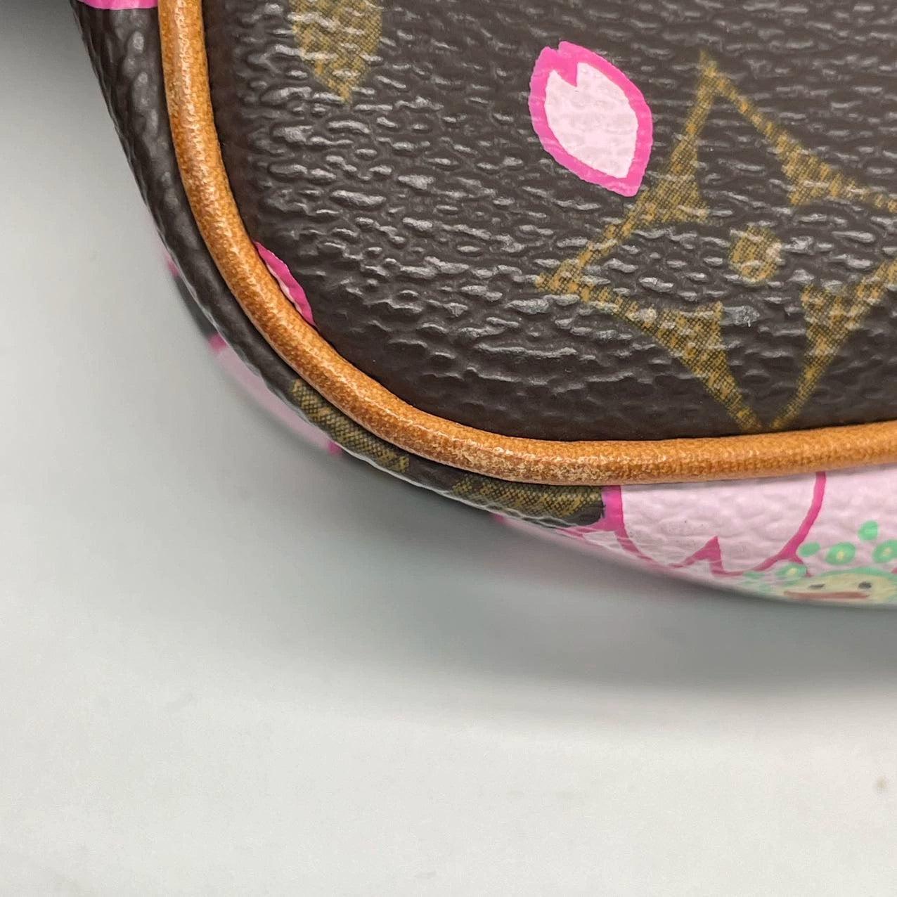 Louis Vuitton x Takashi Murakami Cherry Blossom on Monogram Pochette Accessoire 12