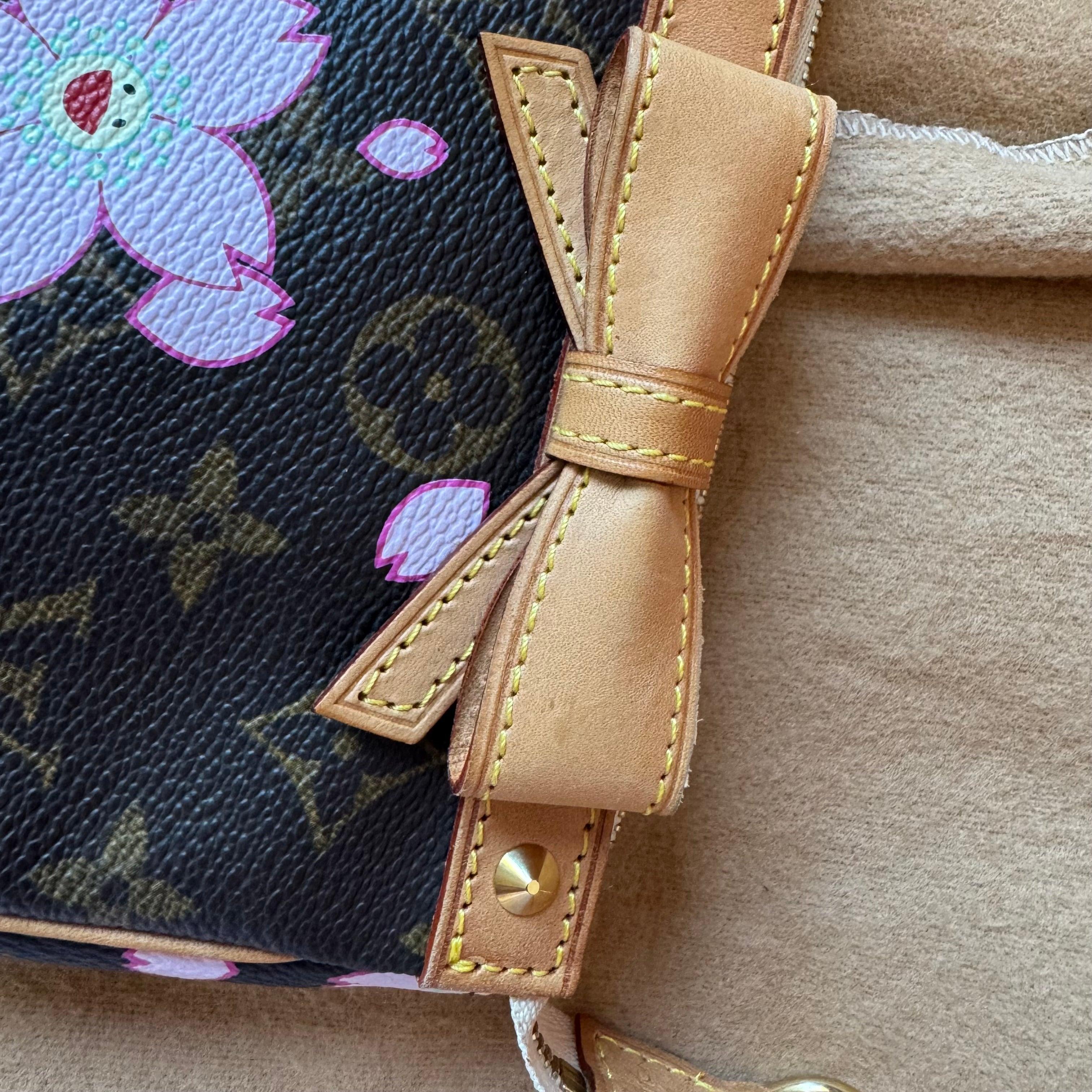 Louis Vuitton x Takashi Murakami Cherry Blossom on Monogram Pochette Accessoire 1