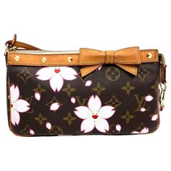 Louis Vuitton x Takashi Murakami Cherry Blossom on Monogram Pochette Accessoire