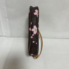 Louis Vuitton x Takashi Murakami Cherry Blossom Pochette Accessoire Brown