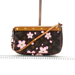 Louis Vuitton x Takashi Murakami Cherry Blossom Pochette Accessoire Brown