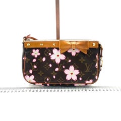 Louis Vuitton x Takashi Murakami Cherry Blossom Pochette Accessoire Brown