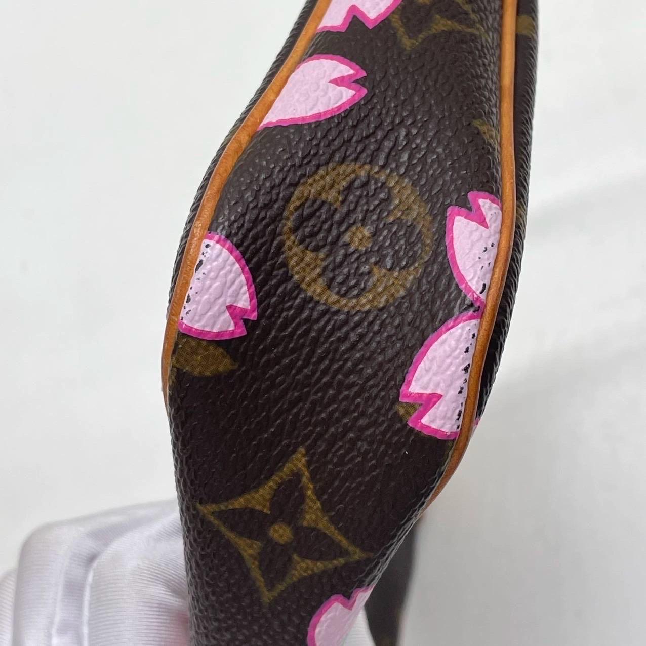 Louis Vuitton x Takashi Murakami Cherry Blossom Pochette Accessoires For Sale 6