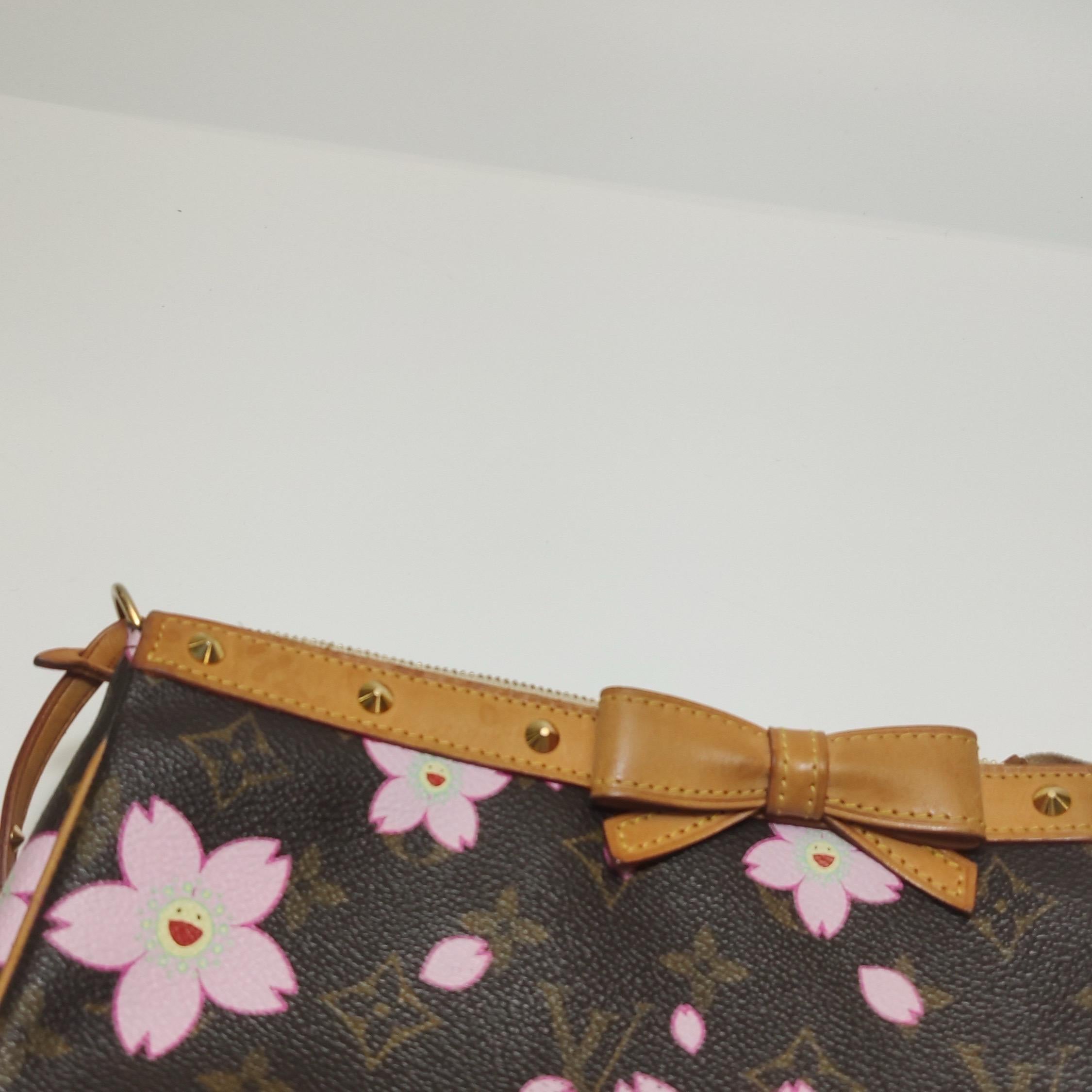 Louis Vuitton x Takashi Murakami Kirschblüten Pochette Accessoires im Angebot 11